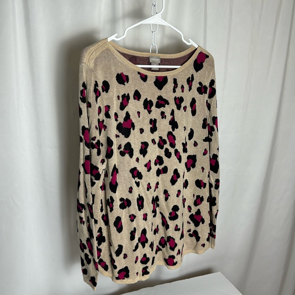 Chico’s Animal Print Sweater